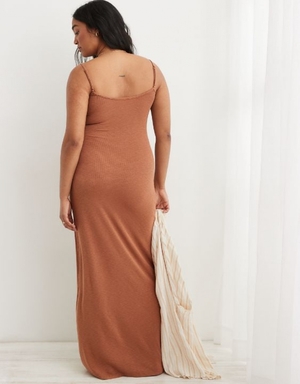 Peignoir Aerie Bodycon Maxi Marron | PKC-60224109