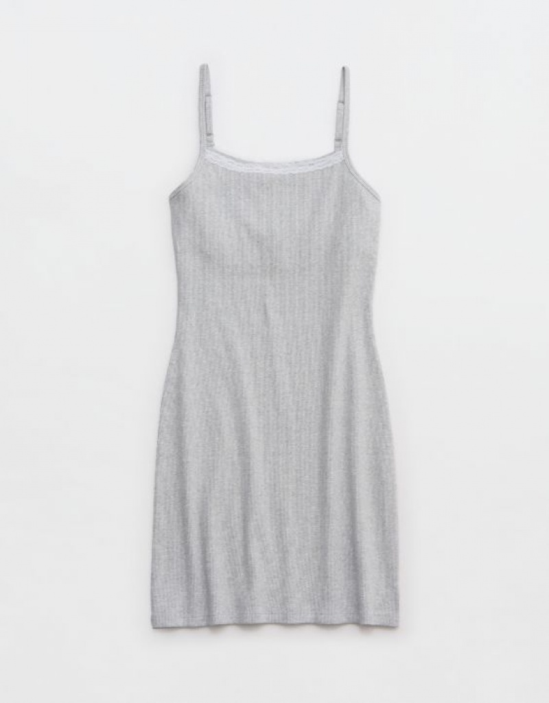 Peignoir Aerie Tank Mini Grise | GKL-86283582