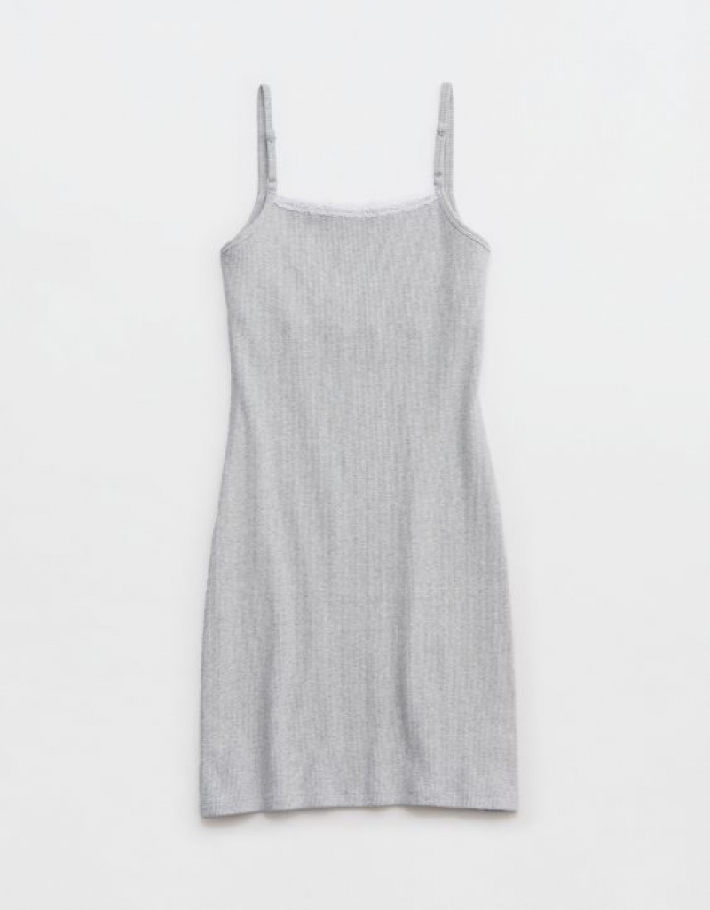 Peignoir Aerie Tank Mini Grise | GKL-86283582