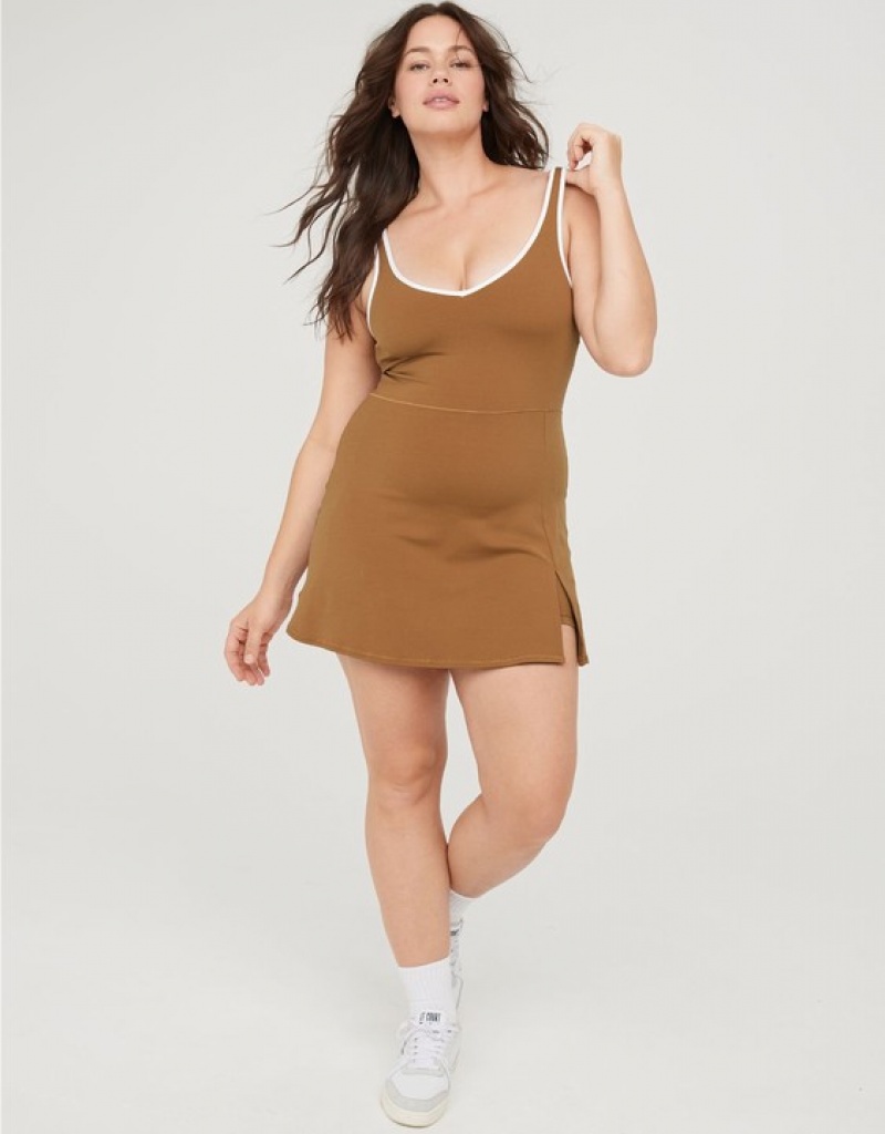 Peignoir Aerie OFFLINE By Real Me Low Key Marron | OVE-65264979