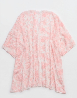 Peignoir Aerie Chiffon Cape Rose | NRS-54590250