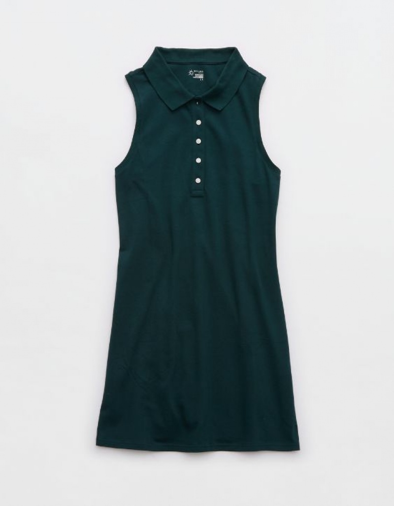 Peignoir Aerie OFFLINE By Courtside Polo Mini Vert Foncé | DMN-10109345