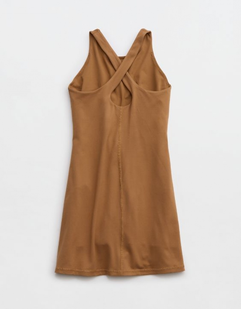 Peignoir Aerie OFFLINE By The Hugger High Neck Marron | ZWM-01632411