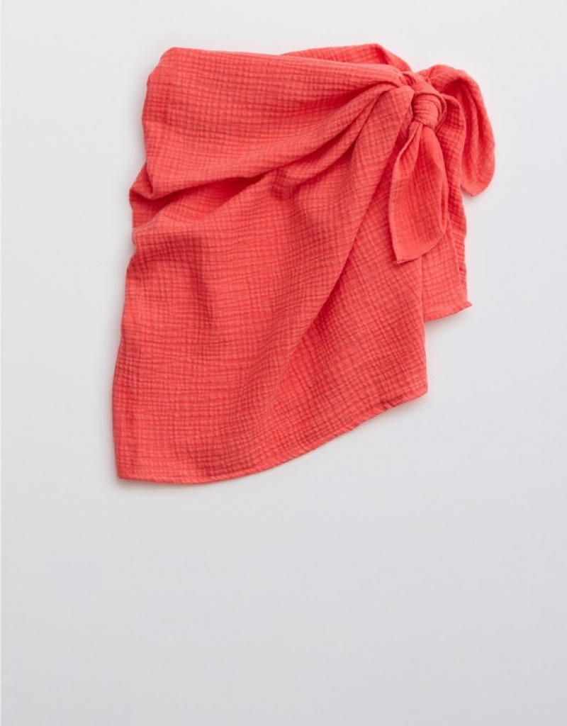 Jupes Aerie Gauze Mini Sarong Rouge | ZZY-19151069