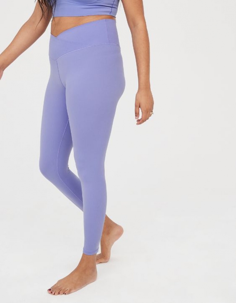 Leggings Aerie OFFLINE By Real Me High Waisted Crossover Violette | BTZ-04584771