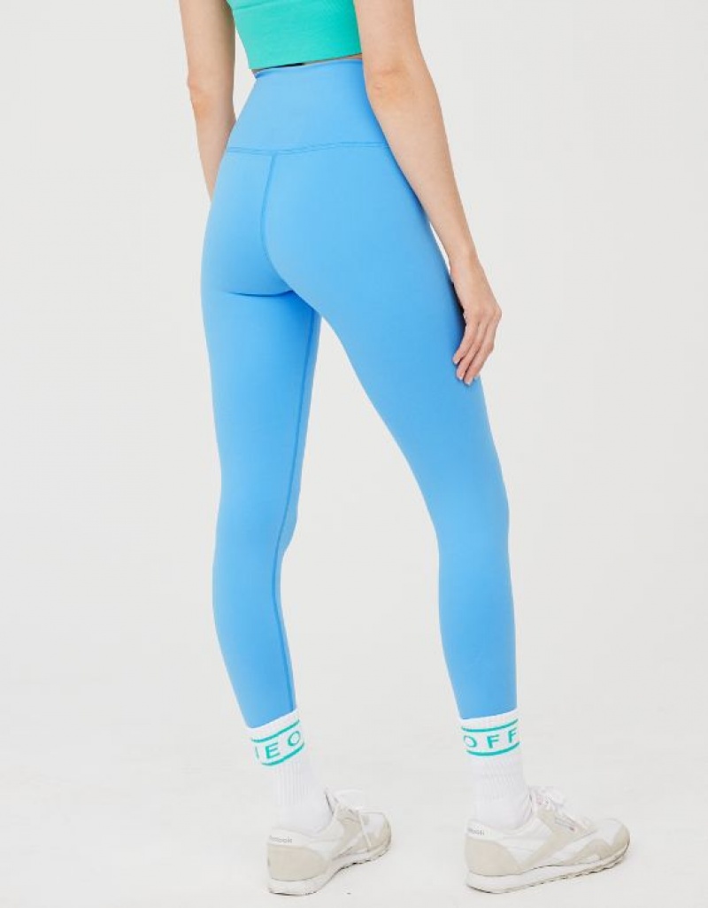 Leggings Aerie OFFLINE By The Hugger High Waisted Bleu | PRL-61619459