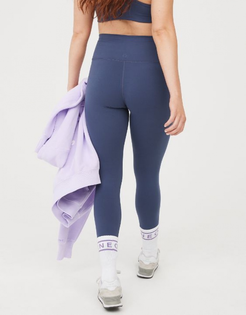 Leggings Aerie OFFLINE By The Hugger High Waisted Bleu | DWQ-26430426