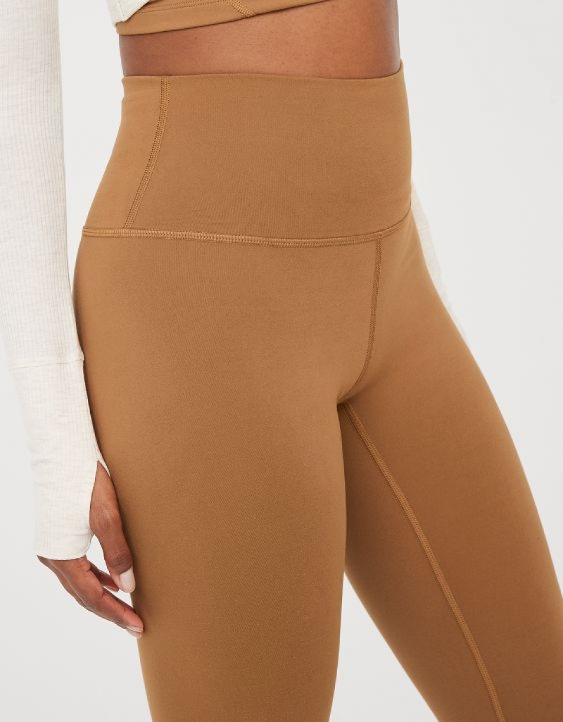 Leggings Aerie OFFLINE By The Hugger High Waisted Marron | XID-49358304