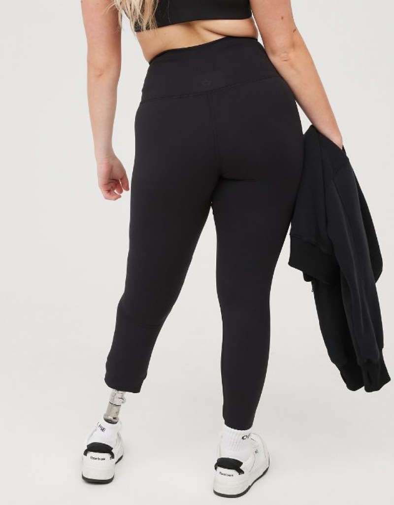 Leggings Aerie OFFLINE By The Hugger High Waisted Noir | DNQ-62895170