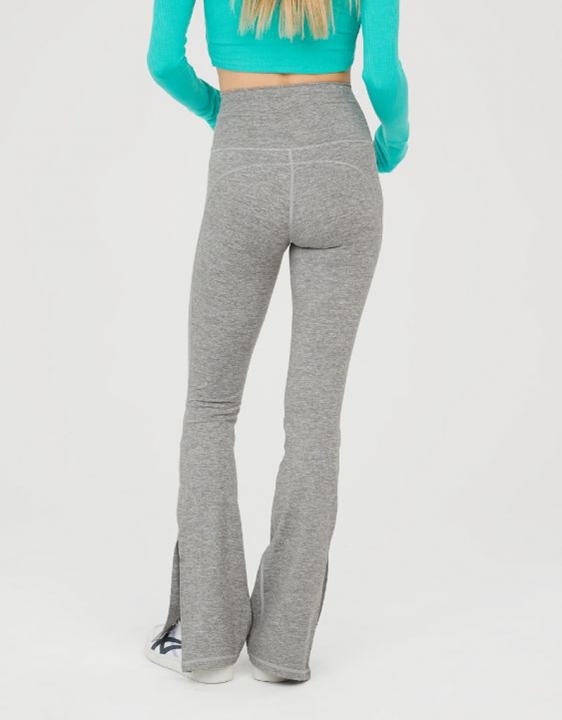 Leggings Aerie OFFLINE By The Hugger Split-Hemcut Grise | YZJ-08719975