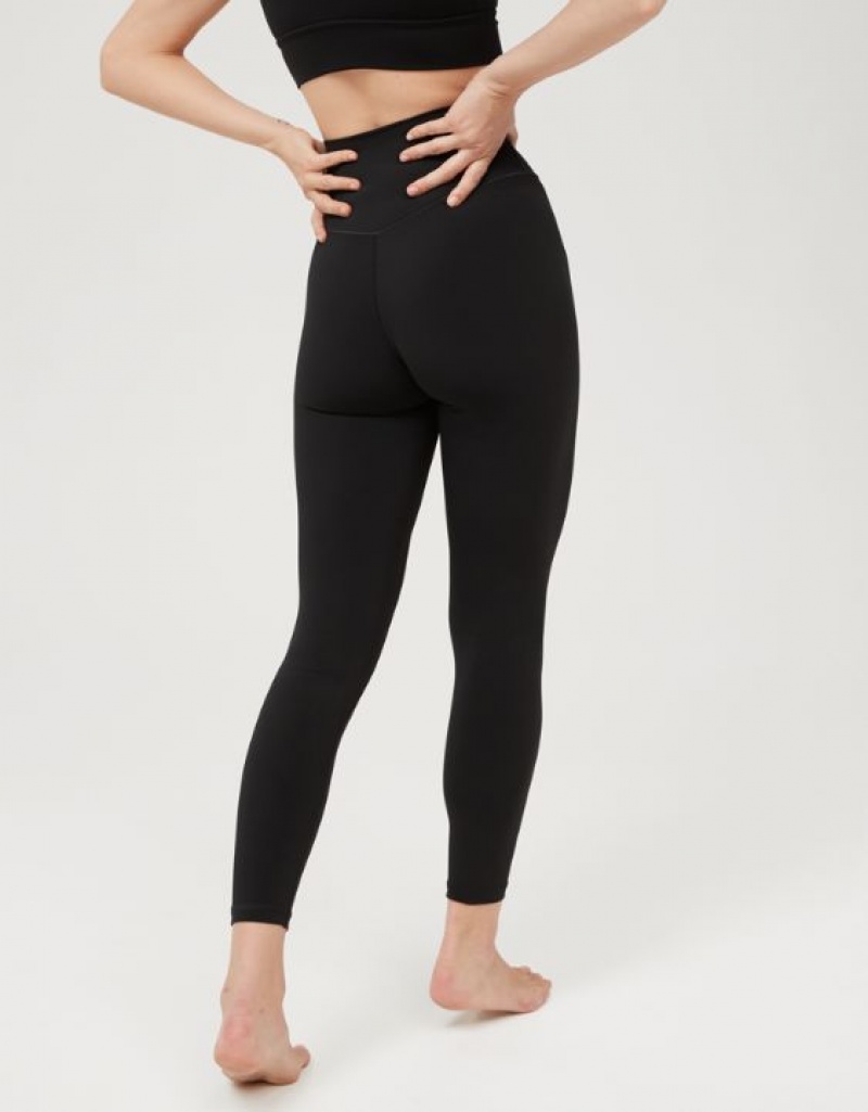 Leggings Aerie OFFLINE By Real Me High Waisted Crossover Noir | XJC-63230703