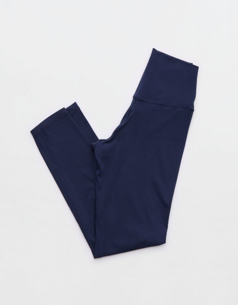 Leggings Aerie OFFLINE By Real Me High Waisted Crossover Bleu Royal Bleu Marine | NMI-20982616