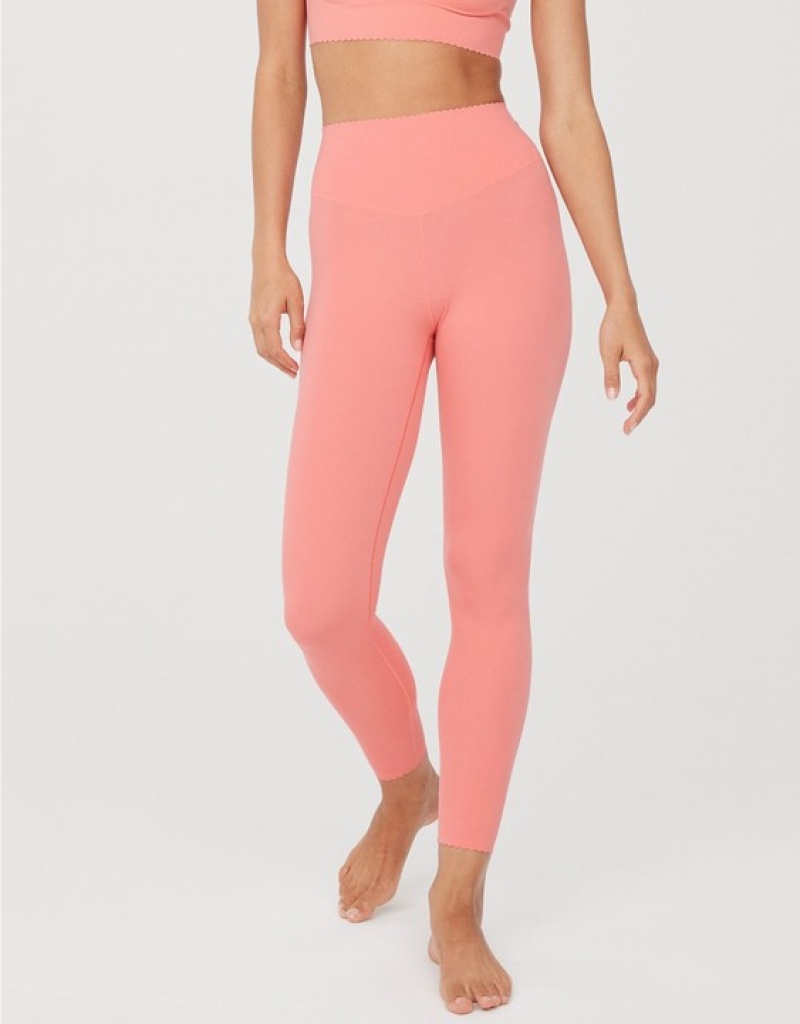 Leggings Aerie OFFLINE By Real Me XTRA Hold Up! Scallop Corail | QUV-40585306