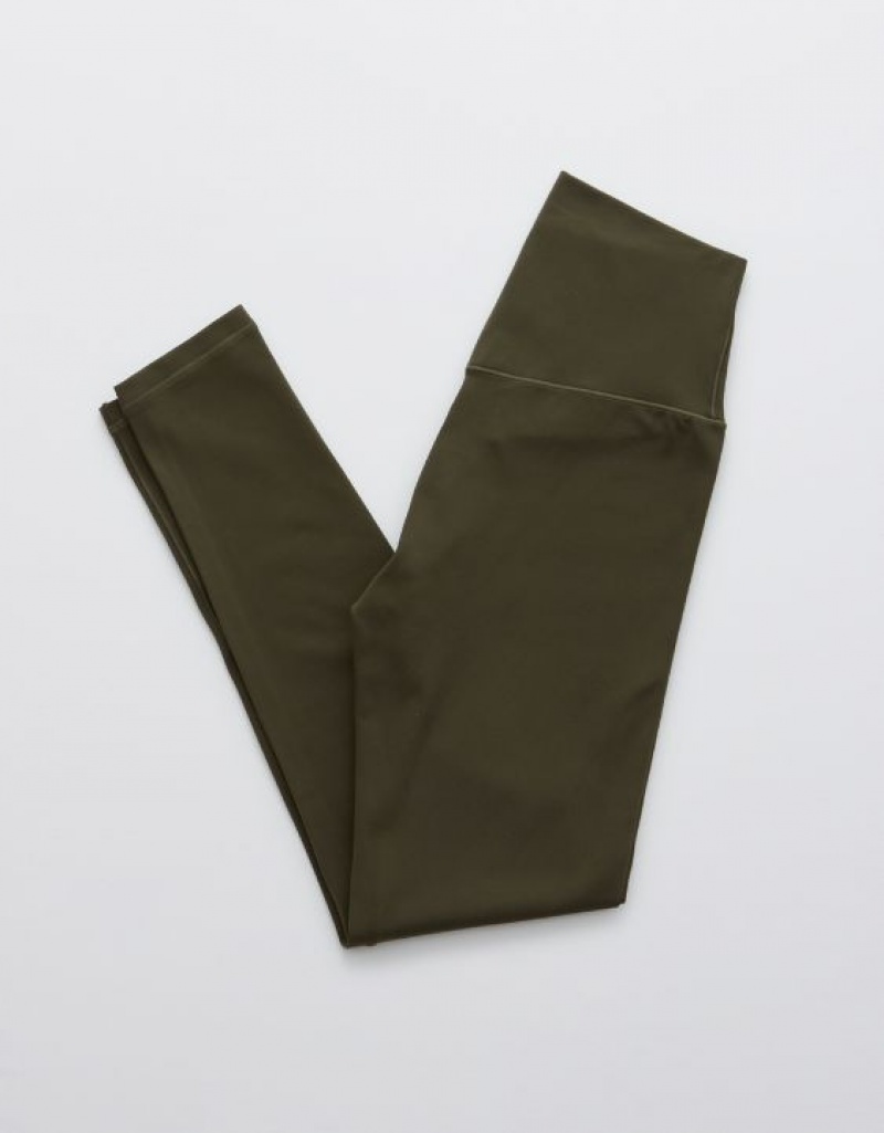 Leggings Aerie OFFLINE By Real Me High Waisted Vert Olive | DHS-15811141