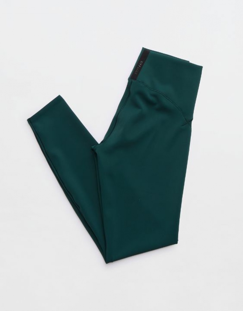 Leggings Aerie OFFLINE By Real Luxe Strada Vert Foncé | XMT-27181606