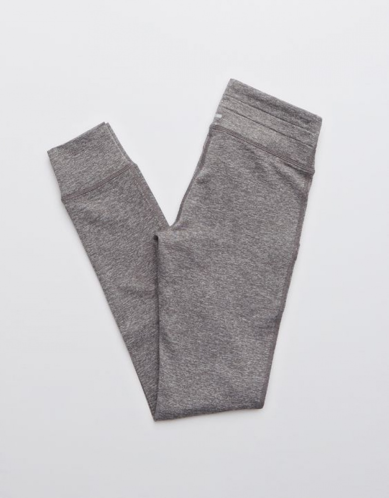 Leggings Aerie OFFLINE By Warmup Drawcord Grise | NZW-96866293