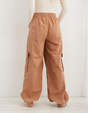 Pantalon Aerie High Waisted Go-For-Itgy Cargo Marron | JNS-62065793