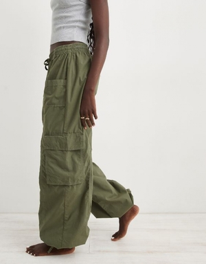 Pantalon Aerie High Waisted Go-For-Itgy Cargo Vert Olive | TBN-04910336