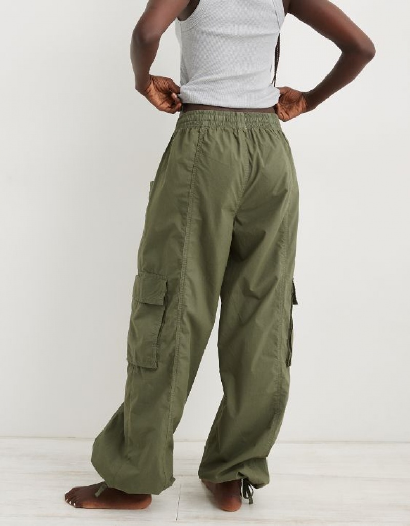 Pantalon Aerie High Waisted Go-For-Itgy Cargo Vert Olive | TBN-04910336