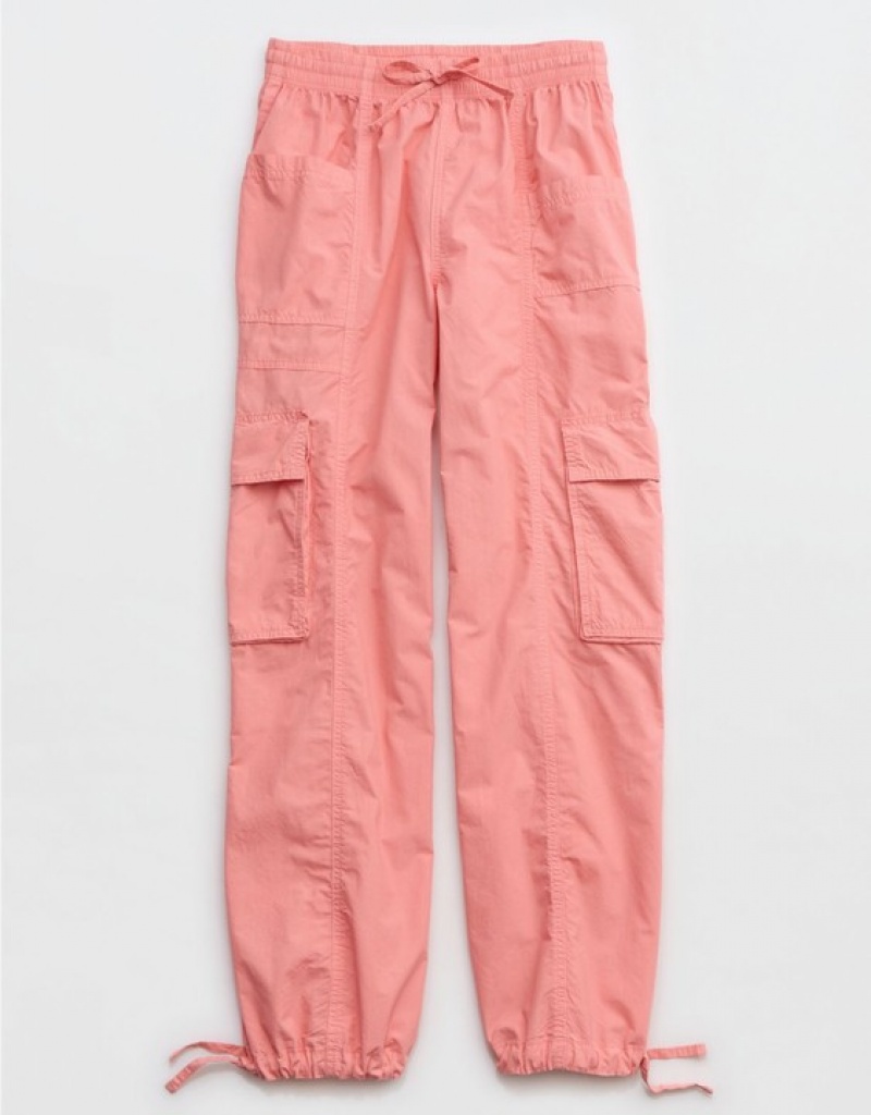 Pantalon Aerie High Waisted Go-For-Itgy Cargo Corail | QZQ-12563930