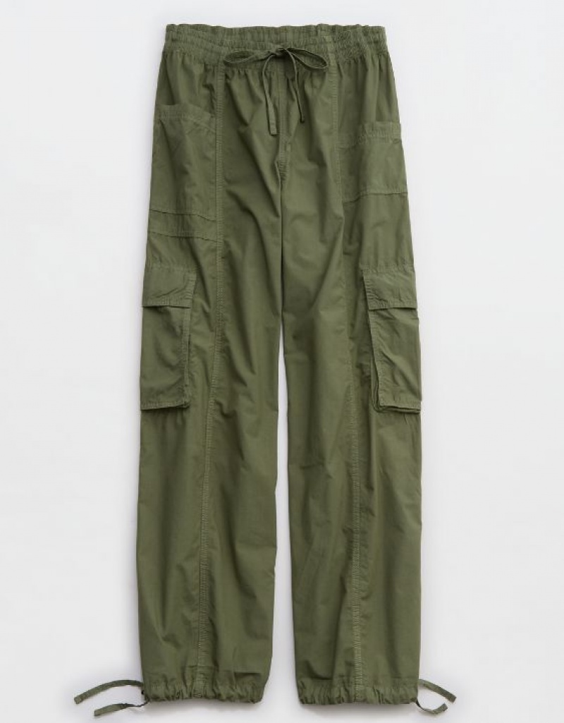 Pantalon Aerie High Waisted Go-For-Itgy Cargo Vert Olive | TBN-04910336