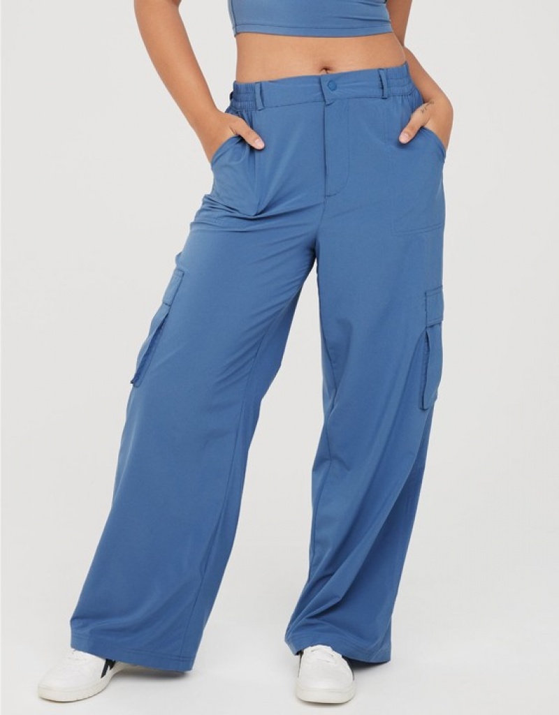 Pantalon Aerie OFFLINE By Nylon Cargo Bleu | JGI-57699776