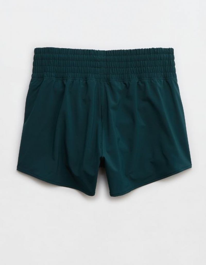 Short Aerie OFFLINE By High Rise Hot Stuff Vert Foncé | XKW-47529665