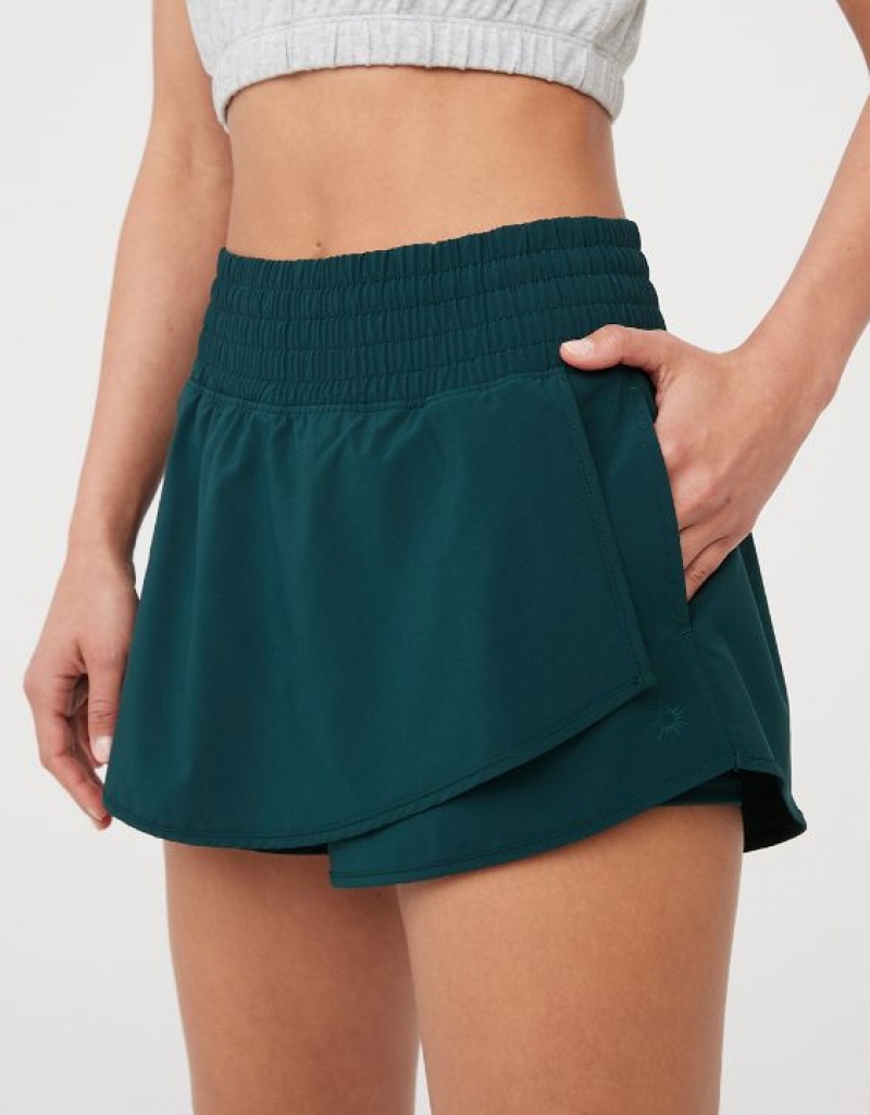 Short Aerie OFFLINE By High Rise Hot Stuff Vert Foncé | XKW-47529665