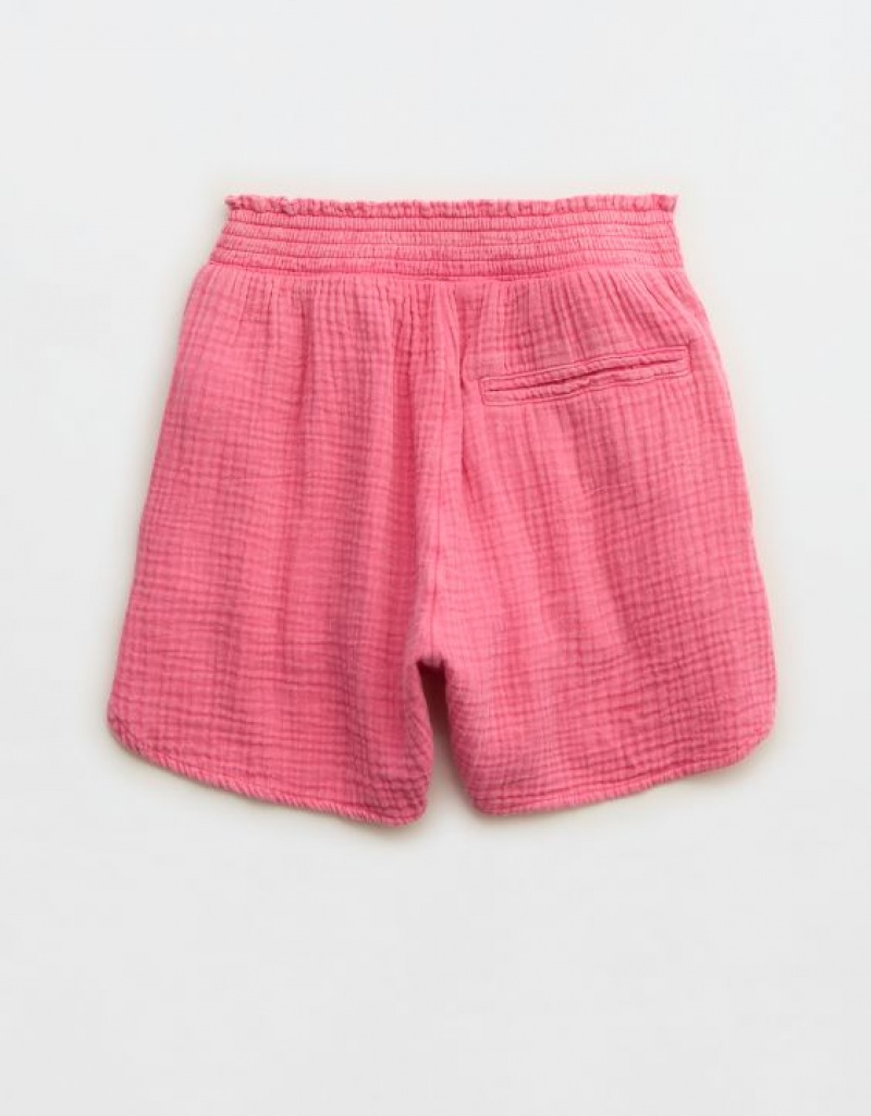 Short Aerie High Waisted Pool-To-Party Rose | FWG-34700446