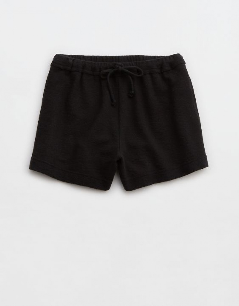 Short Aerie High Waisted Restart Noir | UNV-91157516