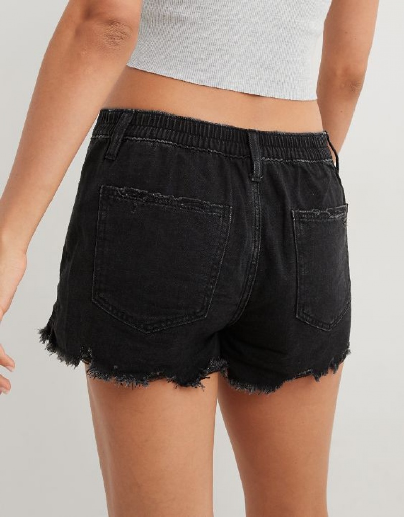 Short Aerie Daydream Denim Grise | OEP-28188460