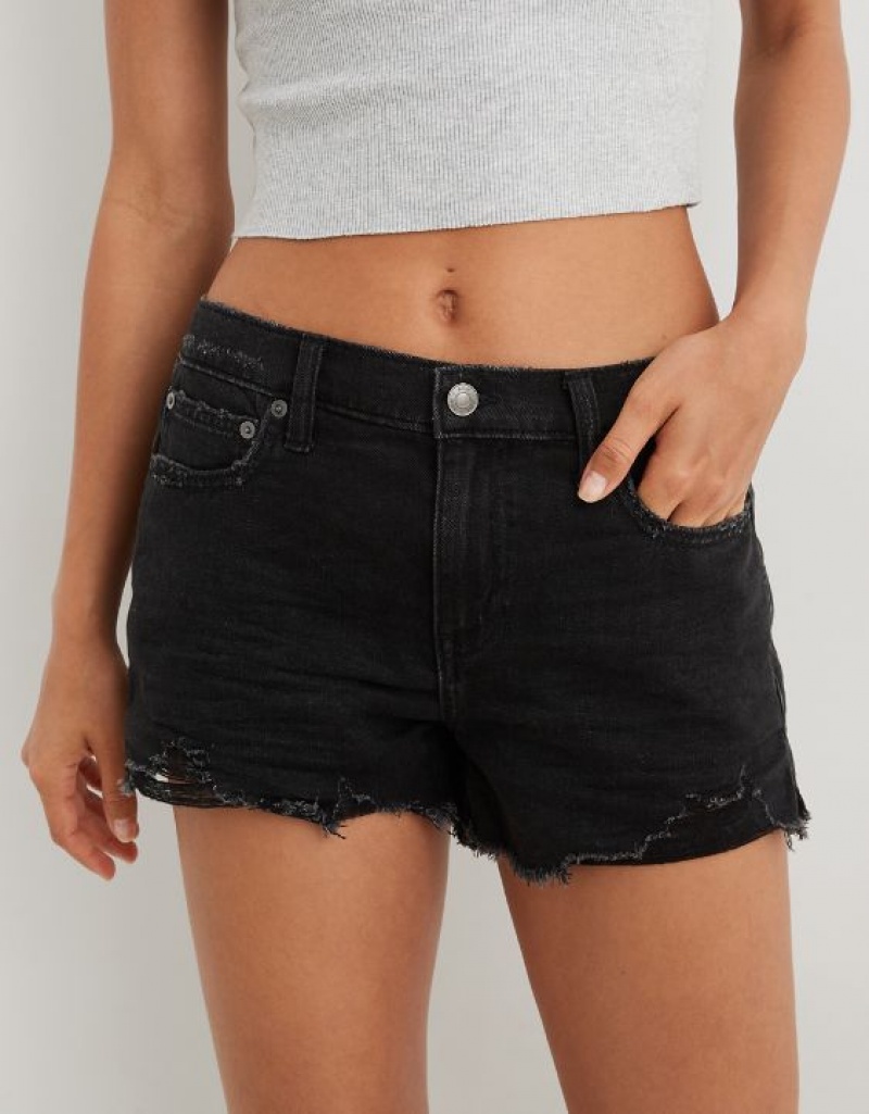 Short Aerie Daydream Denim Grise | OEP-28188460