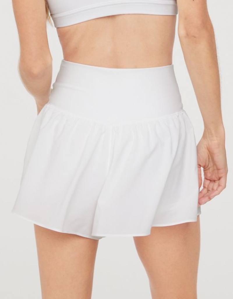 Short Aerie OFFLINE By Real Me Crossover Flowy Blanche | RZV-32895846