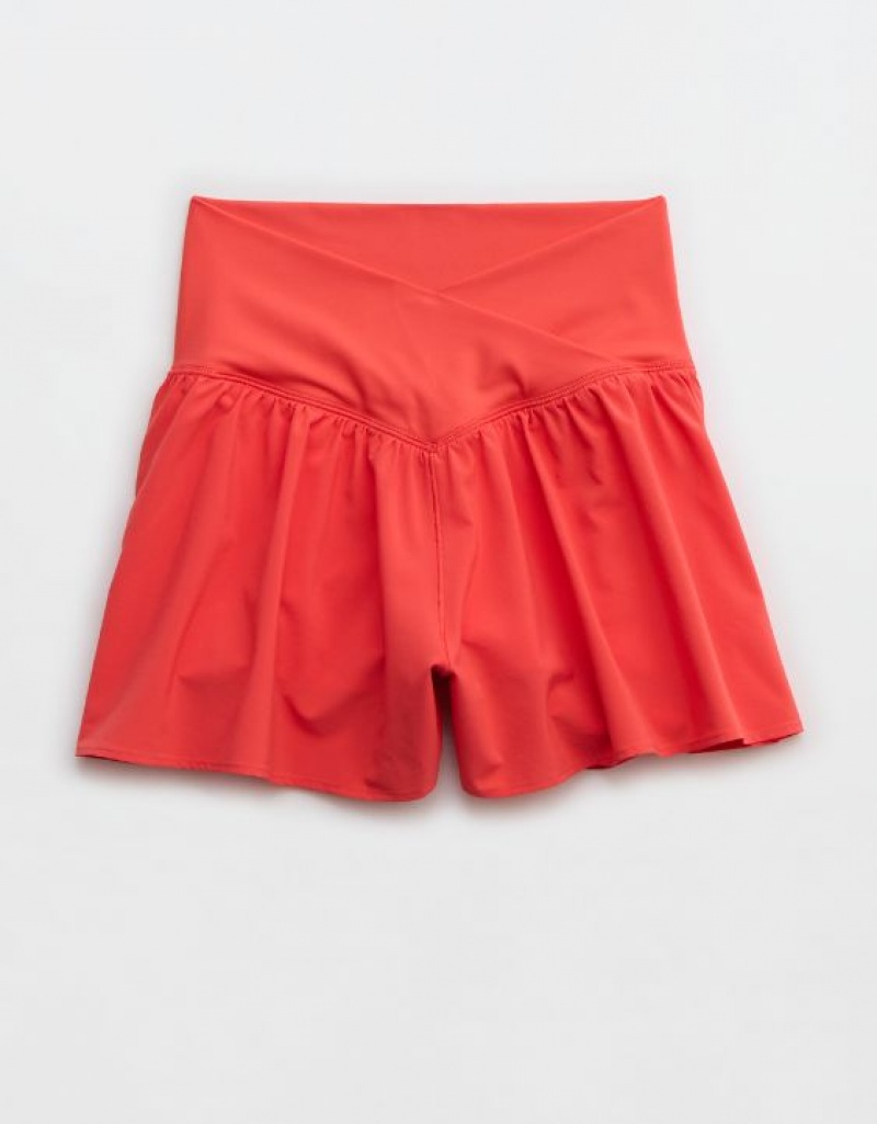 Short Aerie OFFLINE By Real Me Crossover Flowy Rouge | YIE-84325192