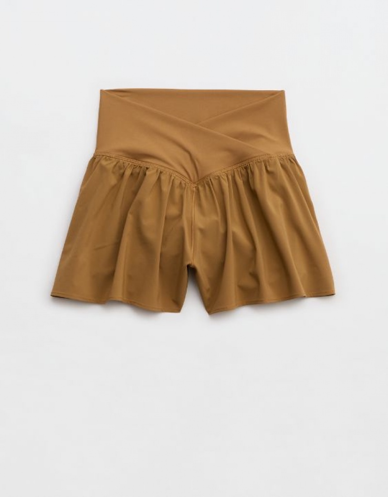 Short Aerie OFFLINE By Real Me Crossover Flowy Marron | HTI-99628765