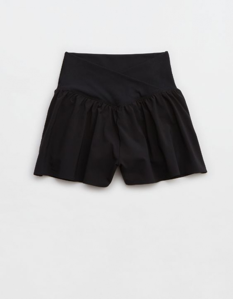 Short Aerie OFFLINE By Real Me Crossover Flowy Noir | WCP-92657409