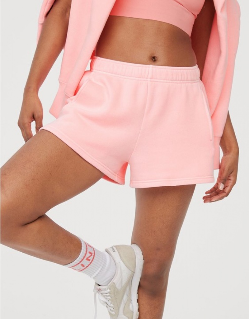 Short Aerie OFFLINE By Cloud Fleece Rose | AGX-94874441