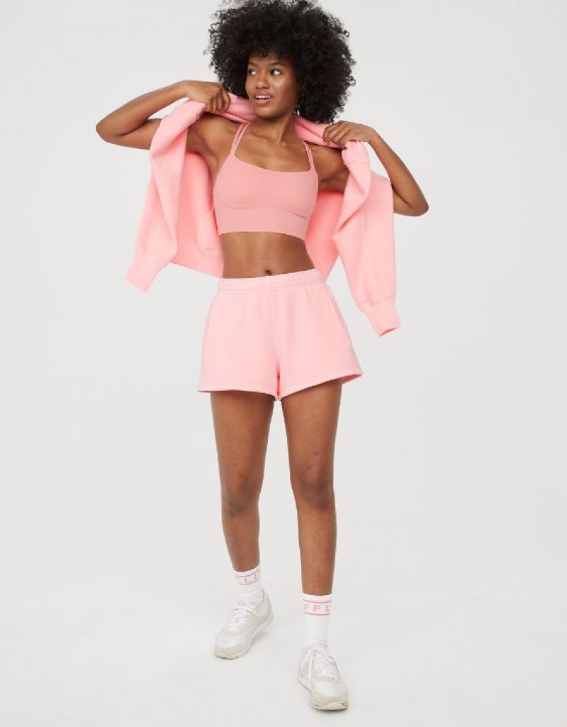 Short Aerie OFFLINE By Cloud Fleece Rose | AGX-94874441