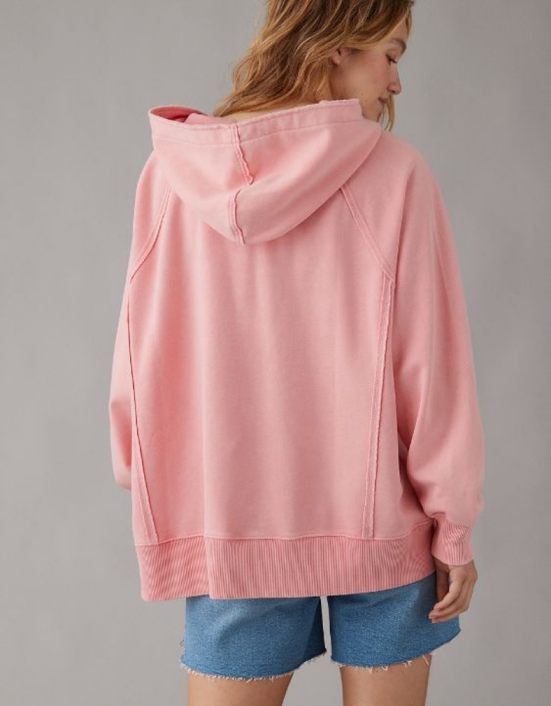 Sweat a Capuche Aerie Big Hug Oversized Rose | DMM-94631055