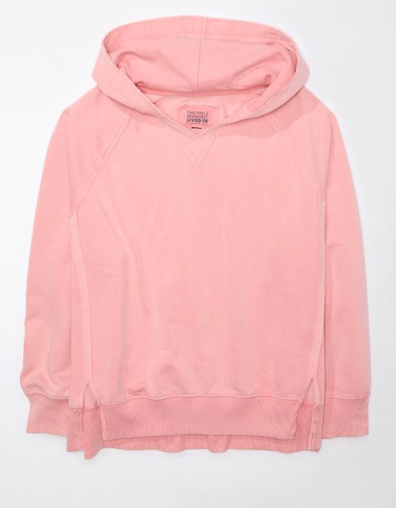 Sweat a Capuche Aerie Big Hug Oversized Rose | DMM-94631055