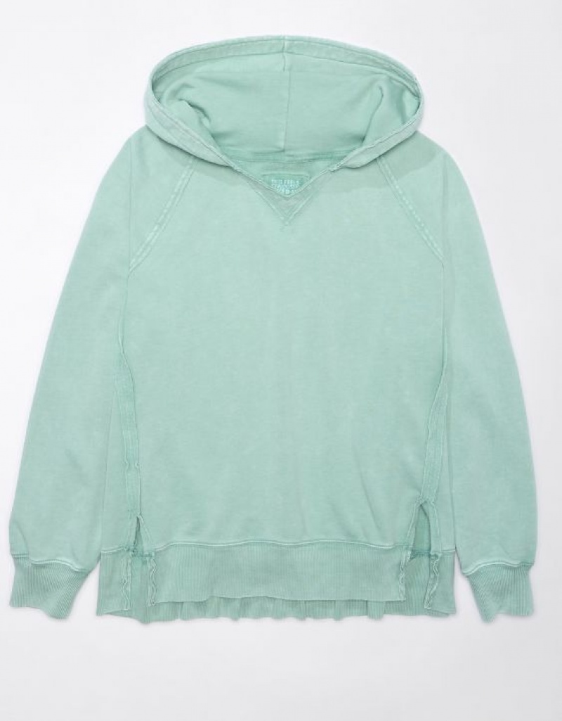 Sweat a Capuche Aerie Big Hug Oversized Vert | RQN-01773284