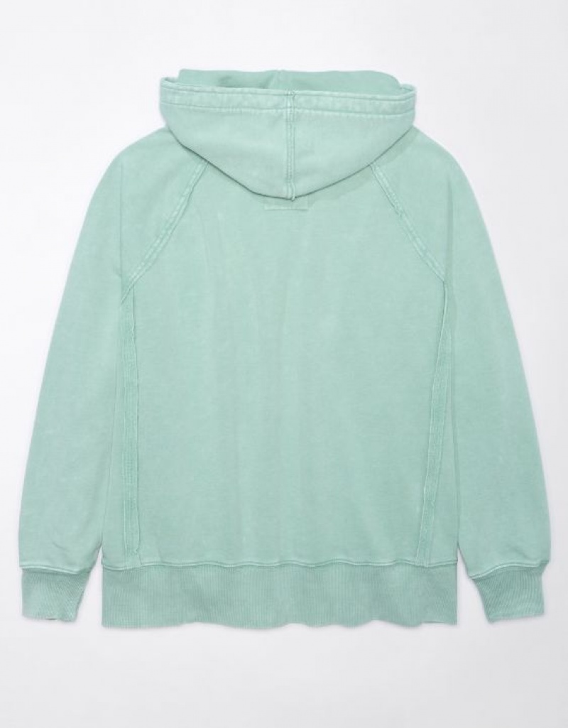 Sweat a Capuche Aerie Big Hug Oversized Vert | RQN-01773284