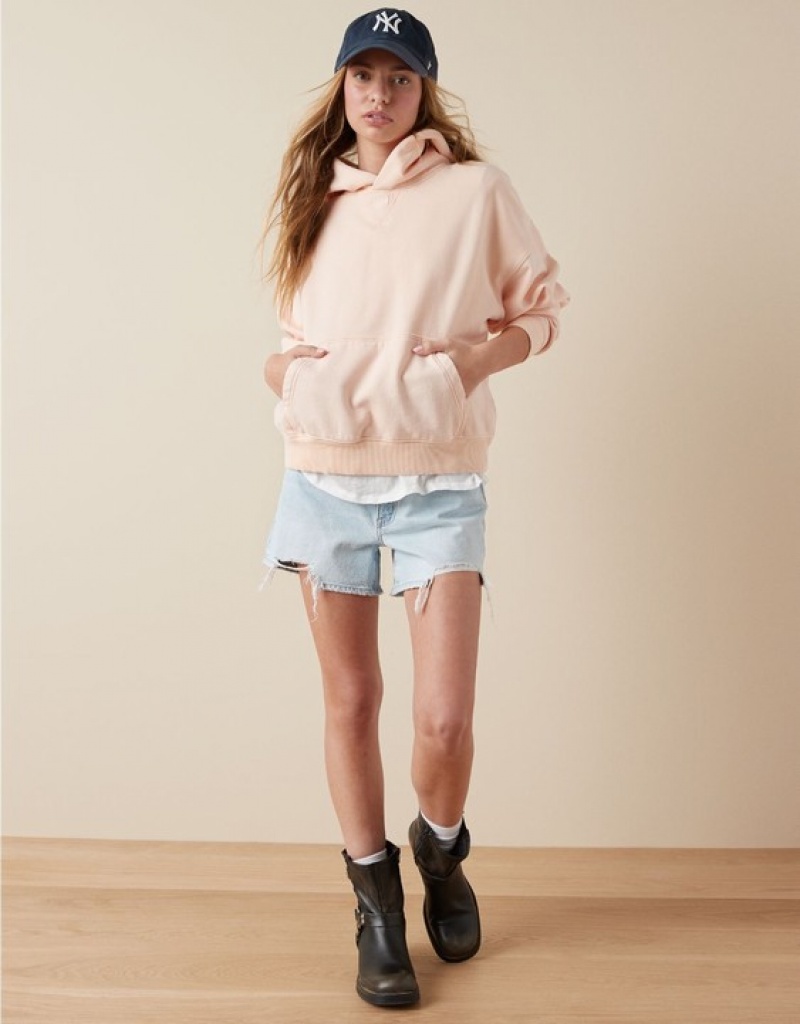 Sweat a Capuche Aerie Fleece Rose Clair | OLC-47164979