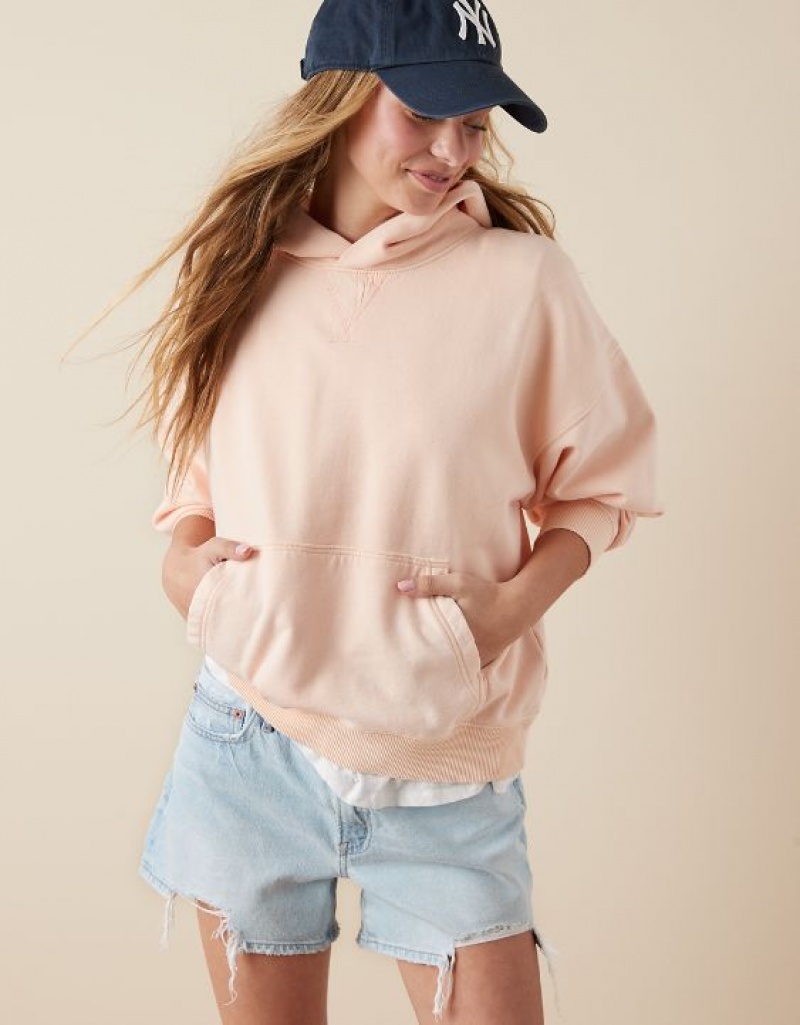 Sweat a Capuche Aerie Fleece Rose Clair | OLC-47164979