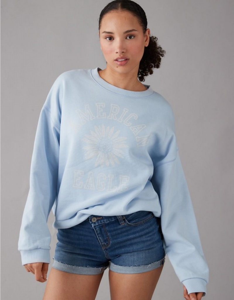 Sweats Aerie Funday Graphique Bleu Clair | DOP-61271874