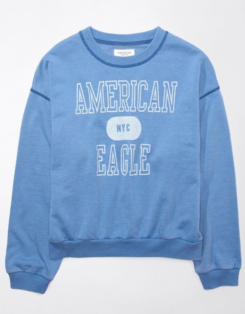 Sweats Aerie Funday Graphique Bleu | LLA-53917759