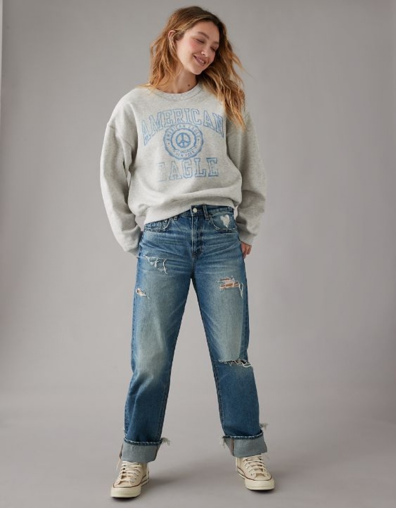 Sweats Aerie Funday Graphique Grise | TQU-75619461