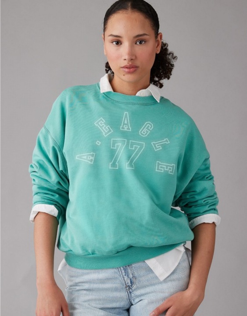 Sweats Aerie Funday Graphique Vert | AGB-11244444