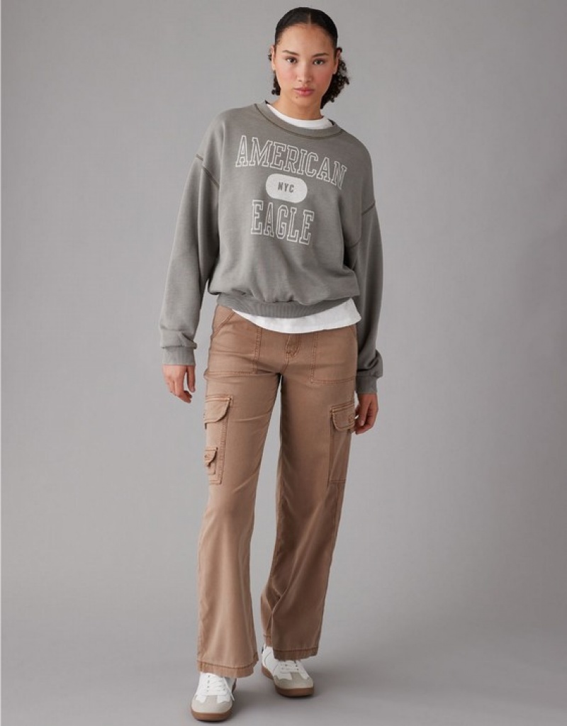 Sweats Aerie Funday Graphique Vert Olive | UJV-54008987