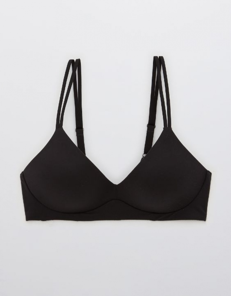 Soutien Gorge Aerie Sunnie Wireless Push Up Noir | FFD-12309159